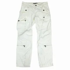 RALPH LAUREN ラルフローレン パラシュートパンツ フライトカーゴパンツ ボトムス ホワイト 11 M レディース PRRLYM2413 【中古】