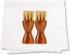 【在庫セール】[レザーラブ] お得なコットンクロス付き アプライブラシ 靴磨き ペネトレイト 手を汚さない