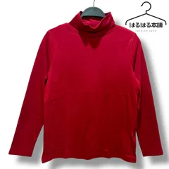 赤/レッド/長袖/抗菌防臭/トップス/無地/シンプル/カジュアル/未使用タグ付き/M