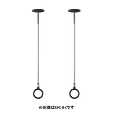 【新品・３営業日以内発送】【即納在庫品】川口技研 ホスクリーン SPCSS-BK ブラック SSサイズ 2本組 室内物干しユニット SPC型 スポット型 コンパクト設計 天井吊り下げタイプ 室内干し対応 室内用金具 部屋干し 賃貸対応 【沖縄離島販売不可】のサムネイル