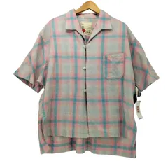セヴシグ SEVESKIG Ombre Check S/SL Shirt メンズ  Mのサムネイル