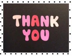 手作りアルバム仕掛け•パーツ　大きい文字　ありがとう3