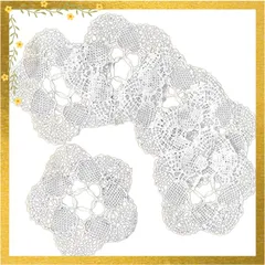 Vivienne(ヴィヴィアン) 【 コースター 6枚セット 10cm ホワイト 】 クルーニーレースレース OW1009WL1