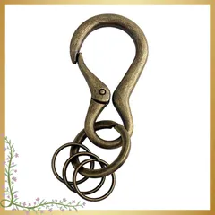 カラビナ キーホルダー ｜ヴィンテージ 多機能 キーチェーン｜アウトドア・登山・キャンプ対応｜スナップフック付き 軽量 頑丈 1