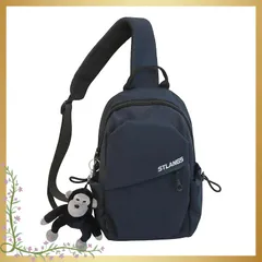 [Topokentlina] ボディバッグ ショルダーバッグ 斜めがけバッグ ボディーバック 大容量 防水 人気 iPad収納可能 通勤 旅行 メンズ 肩掛け ワンショルダー メンズ スポーツ アウトドア (濃紺) 1