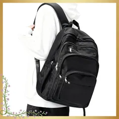 [sikazan] リュック メンズ おしゃれ 人気 バックパック 大容量 防水 軽量 多機能 17/15.6インチPC ビジネスリュック アウトドア 通学 通勤 出張 旅行 りゅつく カジュアル 男女兼用 6層タイプ多機能設計黒い 1