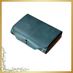 [Kawaoto] 名刺入れ メンズ プエブロレザー 本革 日本製 名刺ケース 薄型 25枚収納 名刺が折れない ビジネス 就職祝い クリスマス (紺色) 0