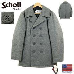 S3651】【未使用品】【USA製】SCHOTT ショット ピーコート ウール