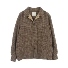 Mango (MEN - M) ウールブレンド チェック パータン ユーティリティ ジャケット