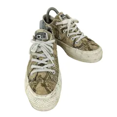 コンバースオールスター CONVERSE ALLSTAR パイソン柄ローカットスニーカー レディース JPN：24.5 