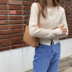 GANAESRA コメント ゴージ カーディガン ネイビー