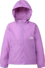 ザ・ノース・フェイス THE NORTH FACE アウトドア コンパクトジャケット 子ども服 ウィンドブレーカー アウター 上着 軽い はっ水 シンプル フード 取り外し可能 普段使い 外遊び キャンプ 記名ラベル  NPJ2251 UR パープルグラナイト