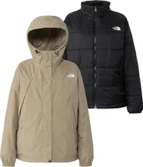 ザ・ノース・フェイス THE NORTH FACE アウトドア クロノストリクライメイトジャケット レディース アウター パーカー フーディ 秋冬 春 保温 防水透湿 キャンプ 防寒 タウンユース 普段使い インナー付き 上着  CK クラシックカーキ×ブラッ