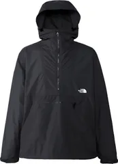 ザ・ノース・フェイス THE NORTH FACE アウトドア コンパクトアノラック Compact Anorak メンズ ハーフジップ ウインドブレーカー トップス ウェア フード ロゴ 撥水 防風 ポケット 静電ケア  NP22333 K ブラック