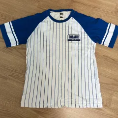 使用感X ストライプ半袖Tシャツ M