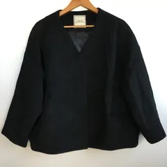 JEANASIS ショートビーバーハーフノーカラーコート レディース F ブラック 3032202512130005