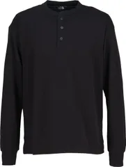 ザ・ノース・フェイス THE NORTH FACE アウトドア ロングスリーブハニカムヘンリー LS HONEYCOMB HENRY メンズ カットソー Tシャツ ロングスリーブ トップス ロゴ ウェア 静電防止 長袖  NT125 K ブラック