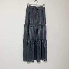 新品 ロングスカート フレアスカート S M 7号 9号 フリー グレー 光沢 おしゃれ 可愛い サテン