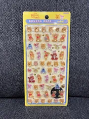 ボンボンドロップシール mini くまのプーさん ディズニー ぷっくり立体シール ハチミツ プー ピグレット ティガー イーヨー 正規品