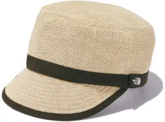 ザ・ノース・フェイス THE NORTH FACE アウトドア ハイクキャップ キッズ ボーイズ ガールズ 熱中症対策 ウォッシャブル 麦わら風 速乾 コンパクト 帽子 折り畳み ロゴ入り ベビーサイズ対応 サイズ調節可能  NNJ02307 BE ベージュ