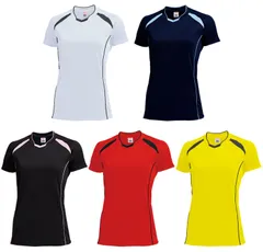 ウンドウ wundou バレーボール  ウィメンズバレーボールシャツ ガールズ 部活 バレーボール シャツ ゲームシャツ ジュニア 子供 ジュニア 吸汗速乾 バレーボールシャツ 練習 トレーニング   P1620J 0081 ネイビー×サックス