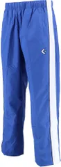 コンバース CONVERSE バスケット ウォームアップパンツ メンズ レディース 男性 女性 長ズボン ボトムス ロング丈 裾ボタン 裏起毛 撥水 透湿 練習 トレーニング 部活動 クラブ チーム  CB182112P 2511 Rブルー×ホワイト