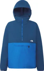 ザ・ノース・フェイス THE NORTH FACE アウトドア コンパクトアノラック Compact Anorak メンズ ハーフジップ ウインドブレーカー トップス ウェア フード ロゴ 撥水 防風 ポケット 静電ケア  NP OH マウンテンブルー×ヒーロ