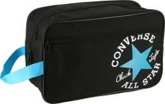 コンバース CONVERSE シューズケース メンズ レディース ミニバス 靴入れ シューズ入れ 靴 収納 バッシュ ケース ポーチ 小物入れ 撥水 部活 学校 体育 ジム トレーニング  C2257097 1922 ブラック×サックス