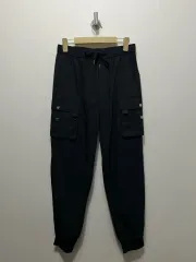 メンズ ブラック ジョガー パンツ L