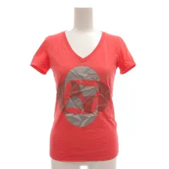 エンポリオアルマーニ EMPORIO ARMANI Tシャツ カットソー 38 Vネック 半袖 ピンク /AE ■GY53