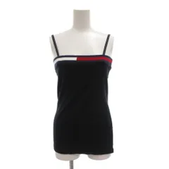 トミーガール tommy girl チューブトップ キャミソール M リブ 無地 紺 ネイビー /AE ■GY53