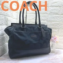 COACH ❣️コーチ 21151 シグネチャー レガシー レザー ハンドバッグ トートバッグ レディース ブラック レディース　通勤　通学　トラベル　ビジネス　カジュアル　ブランド　ロゴ　希少　本物保証　美品　良品