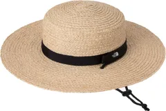 ザ・ノース・フェイス THE NORTH FACE アウトドア ラフィアブレイドハット レディース Raffia Blade Hat 帽子 熱中症対策 通気性 サイズ調整可能 フェス コンパクト 携行 あご紐 旅行 普段使い  NNW0244 NA ナチュラル