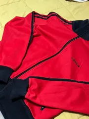 アディダス 赤 トラックジャージ ヴィンテージ ジャージ