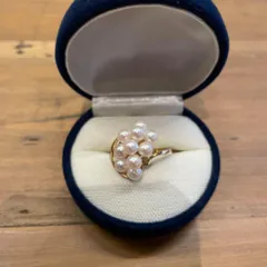 @ 指輪 リング 真珠 ゴールド 金 アクセサリー パール 13号 宝石 お呼ばれ　デート　オフィスカジュアル　食事会