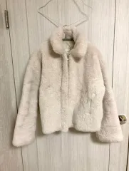 アイボリーファーニット ジャケット