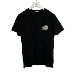 新品同様］モンクレール Tシャツ ダブルワッペン ブラック - メルカリ