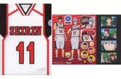 【中古】クリアファイル 黒子テツヤセット(誠凛11) 「ジャンボカードダス 黒子のバスケ ファイリングシールセット」