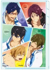 【中古】クリアファイル 集合(5人カット割り) A4クリアファイル3ポケットB 「Free! -Eternal Summer-」