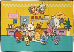 [중고] 잡화 아트 목욕 타월 [이치 반 쿠지 BT21 Diner] 마지막 원상