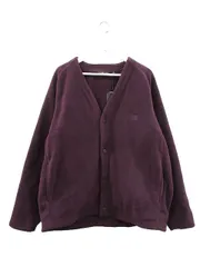 ユニクロ UNIQLO and NEEDLES フリースオーバーサイズカーディガン XL パープル 紫 トップス