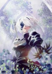 [중고] 클리어 포스터 A3 클리어 포스터 2B (숲) [이치 반 쿠지 NieR : Automata Ver1.1a - 인류에게 영광이 -] F 상