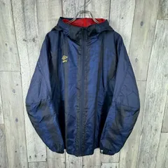 UMBRO アンブロ ネイビー トレーニング ジャージ スポーツ ウェア ラグラン フルジップ パーカー メンズ XO サイズ