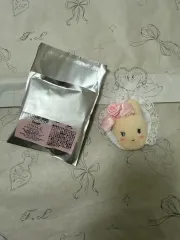 サンリオ 白フリル ヘアクリップ マロンクリーム