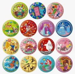 ディズニー Disney Characters 刺繍缶バッジ ビスケット2 コンプリート 全種類