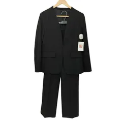 ジーユー GU ウォッシャブルノーカラージャケット ＋ パンツスーツ セットアップ レディース  上 : M  下 : S