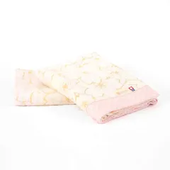 【特価商品】今治タオル 認定 バスタオル 2枚セット 綿100％ 日本製 (花柄／ピンク)