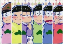 【中古】クリアファイル 6つ子 「おそ松さん テレまつ トレーディングA5クリアファイル」 文教堂・アニメガ限定