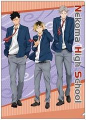 [중고] 클리어 파일 E. 오토코 고등학교 A4 클리어 파일 [하이큐!! 카라스노 고교 VS 시라토리자와 학원 고등학교]
