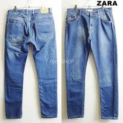 ZARA MAN　ザラ　スリムフィットデニム　W88cm/W34　ソフトデニム　メンズ　インディゴ